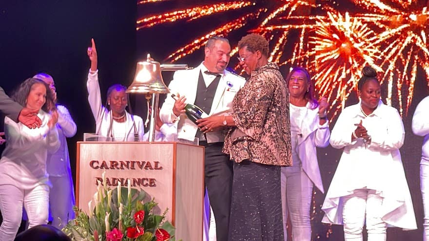 Carnival Radiance naming ceremony