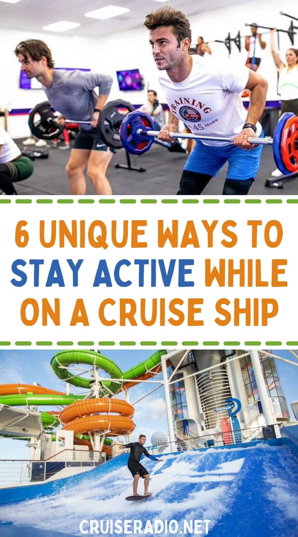 6 unique ways to stay active while on a cruise ship