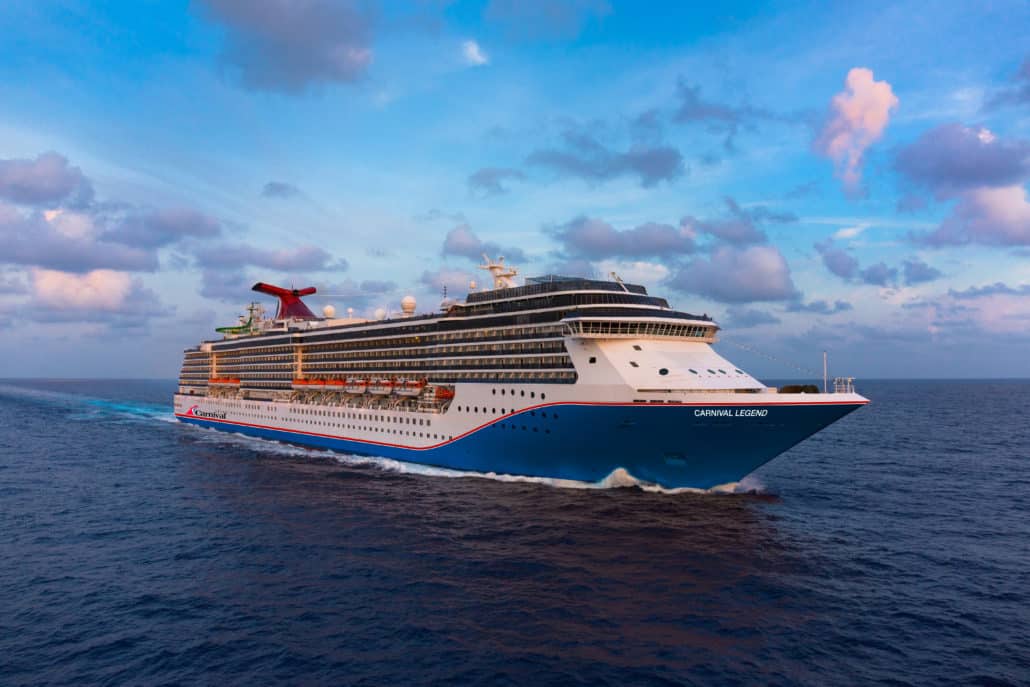 Aerial view of Carnival Legend