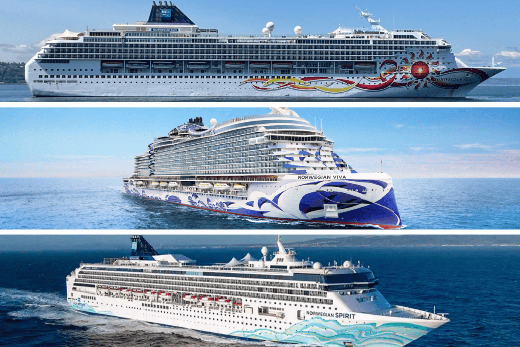 ncl ships by size norwegian cruise line