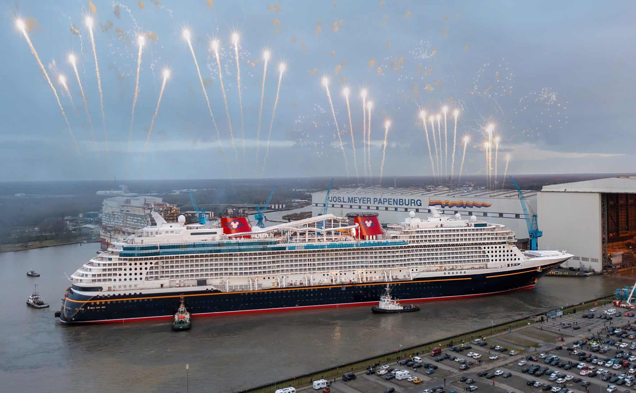 disney wish float out meyer werft