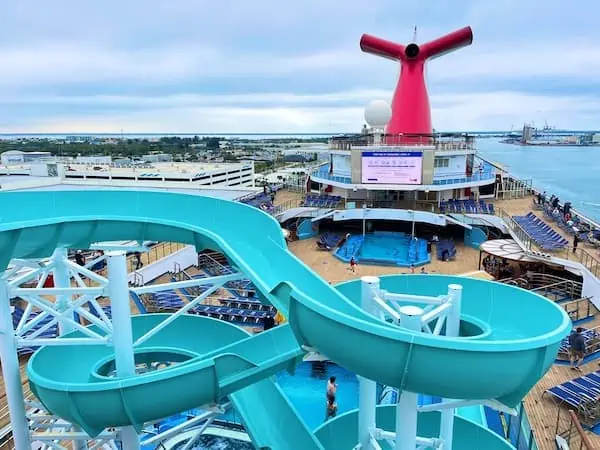 water slide cruise ship