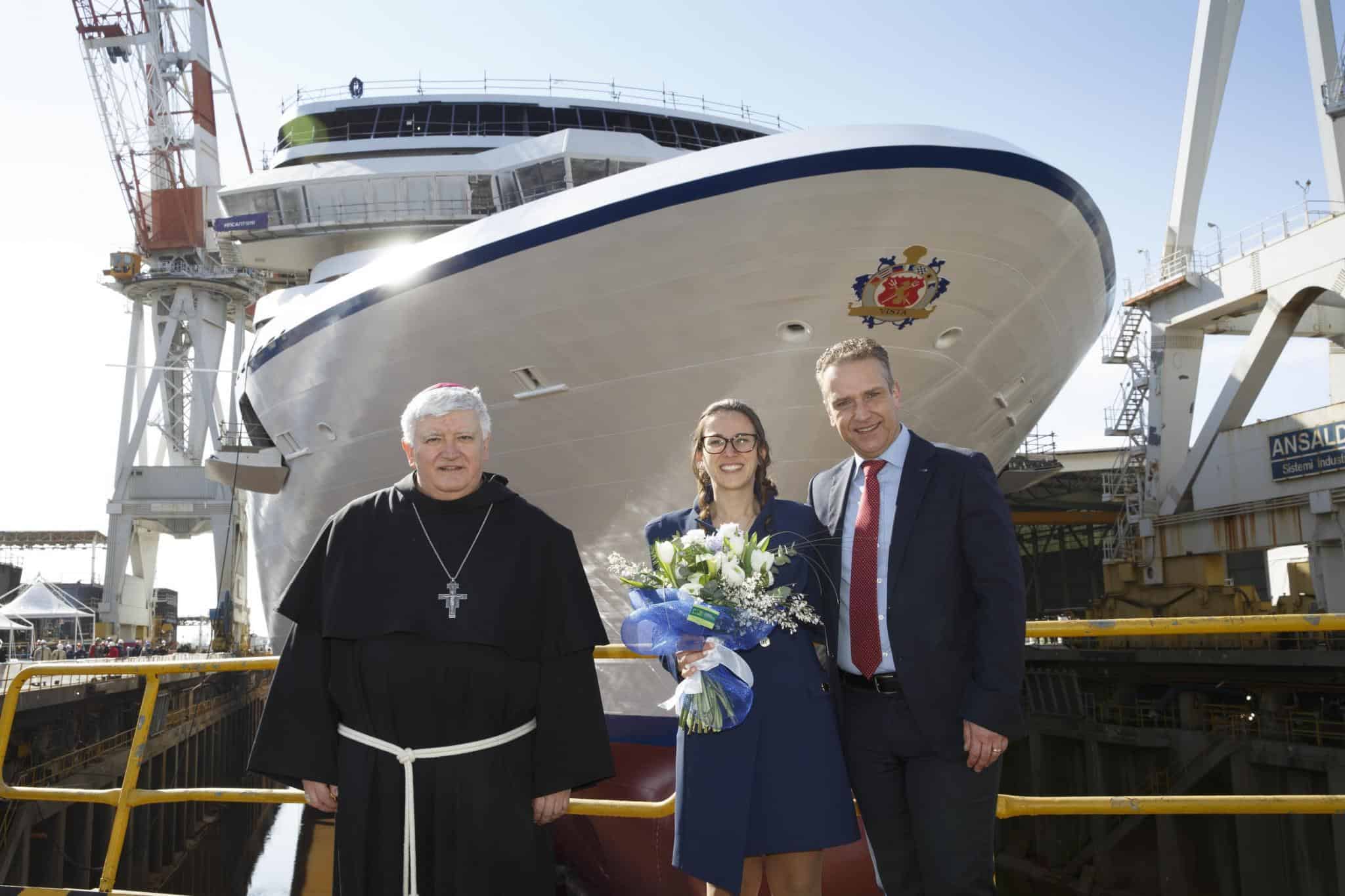 oceania vista blessing and float out ceremony