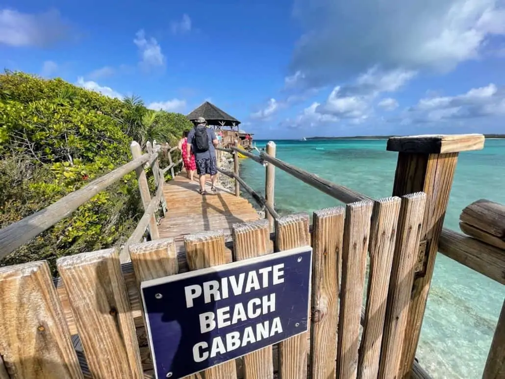 Private Beach Cabana at Half Moon Cay