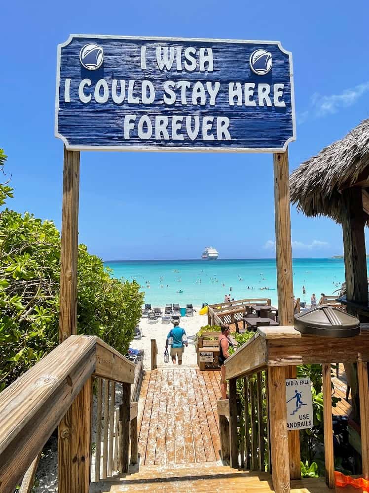 half moon cay sign