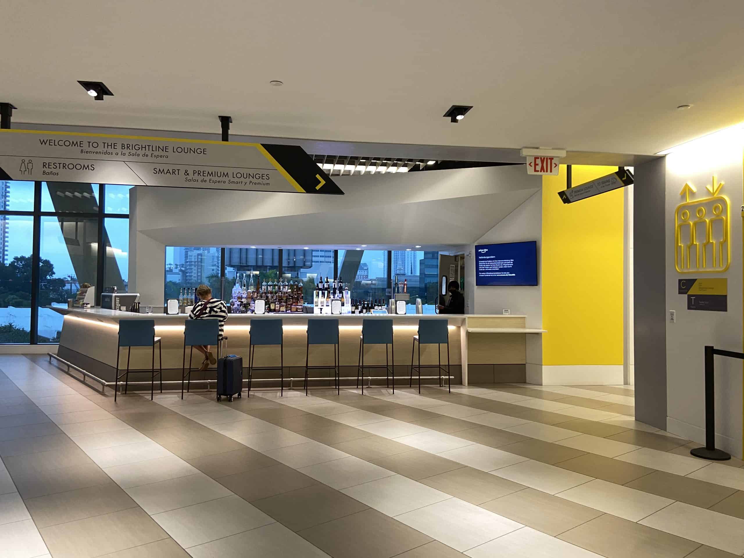 brightline train lounge