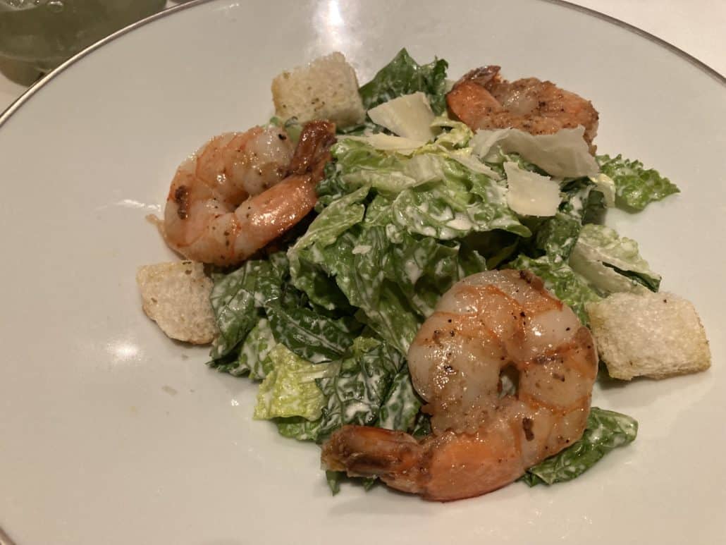 NCL Getaway haven shrimp caesar 