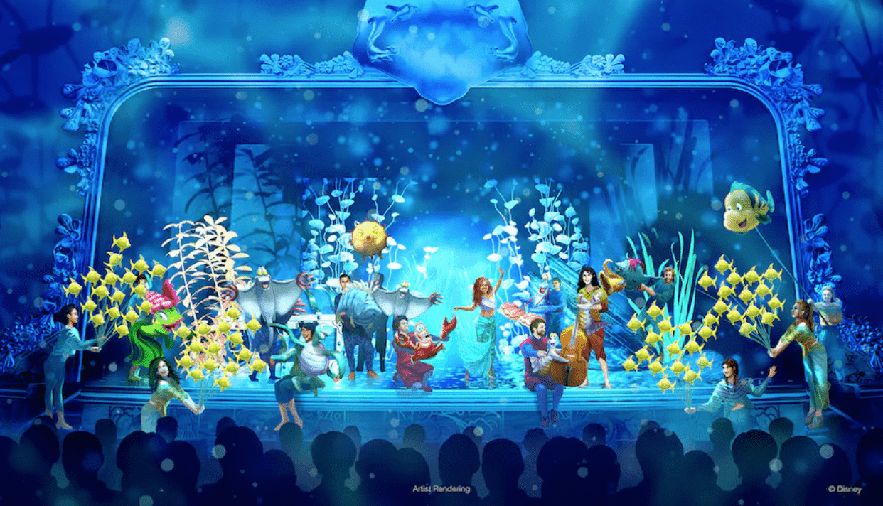 under the sea disney wish stage show musical