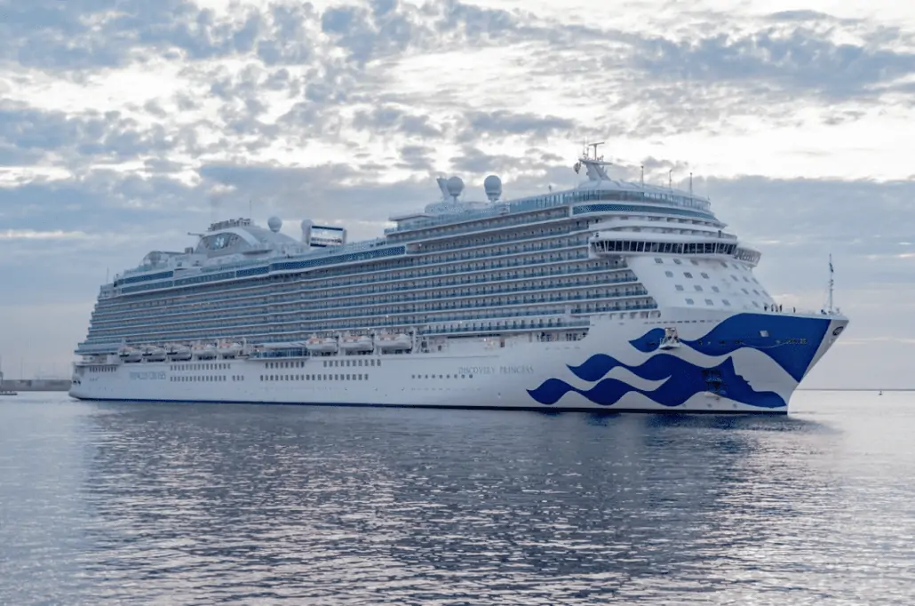 Aerial view of Discovery Princess in Los Angeles