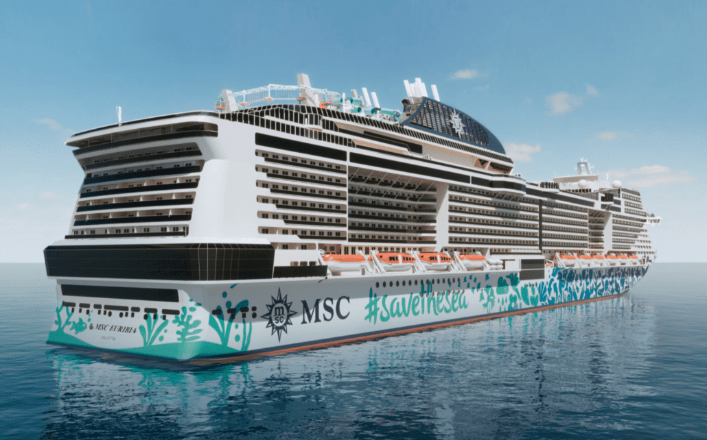 Exterior of MSC Euribia