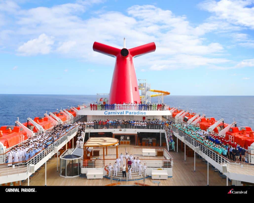 carnival paradise lido deck
