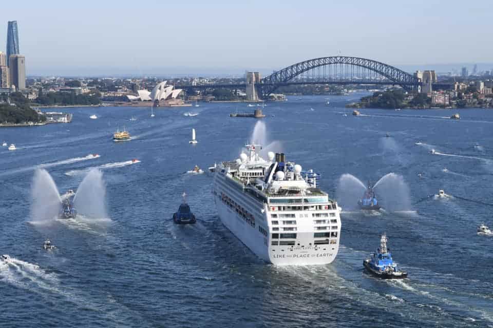 P&O Cruises Australia pacific explorer sydney australia