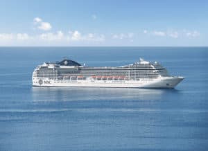 MSC Cruises Poesia aerial