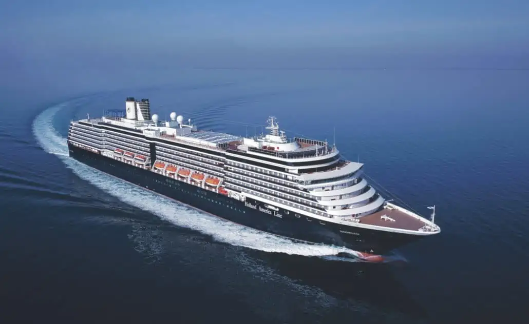 Aerial view of Holland America's Noordam