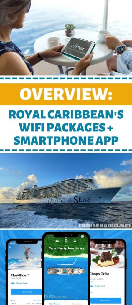 overview royal caribbean wifi packages and smartphone app