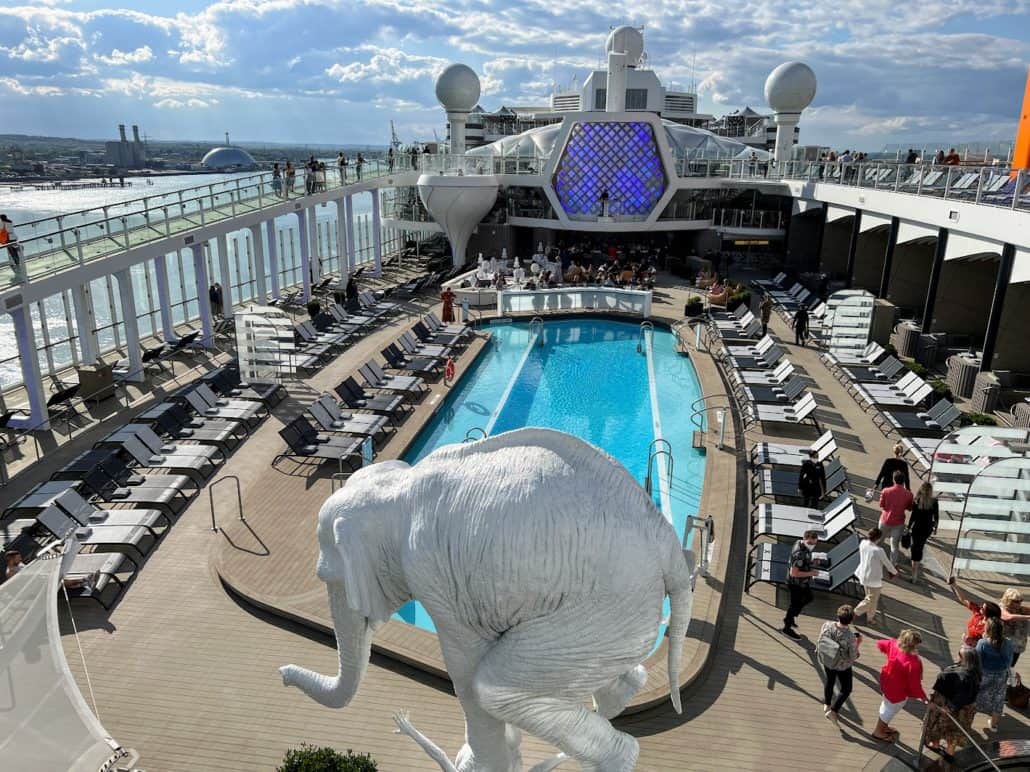 Pool deck at Celebrity Beyond