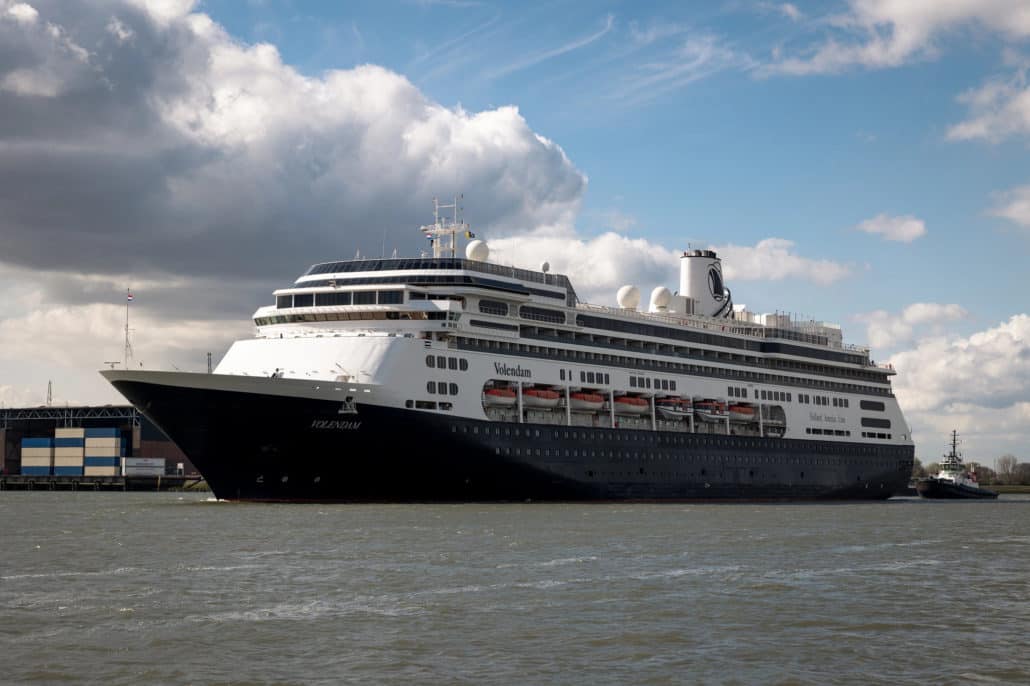 Exterior view of Holland America's Volendam