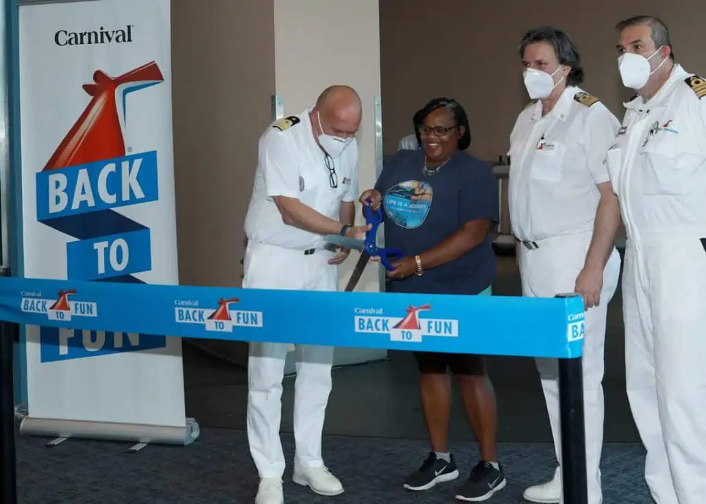 ribbon cutting Norfolk cruise terminal