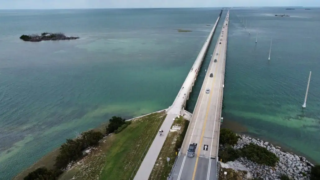 Aerial view of Overseas Highway