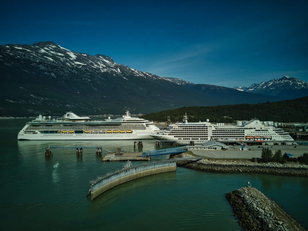 multiple cruise ships in alaska