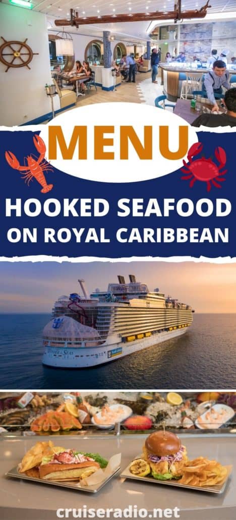 menu: hooked seafood on royal caribbean