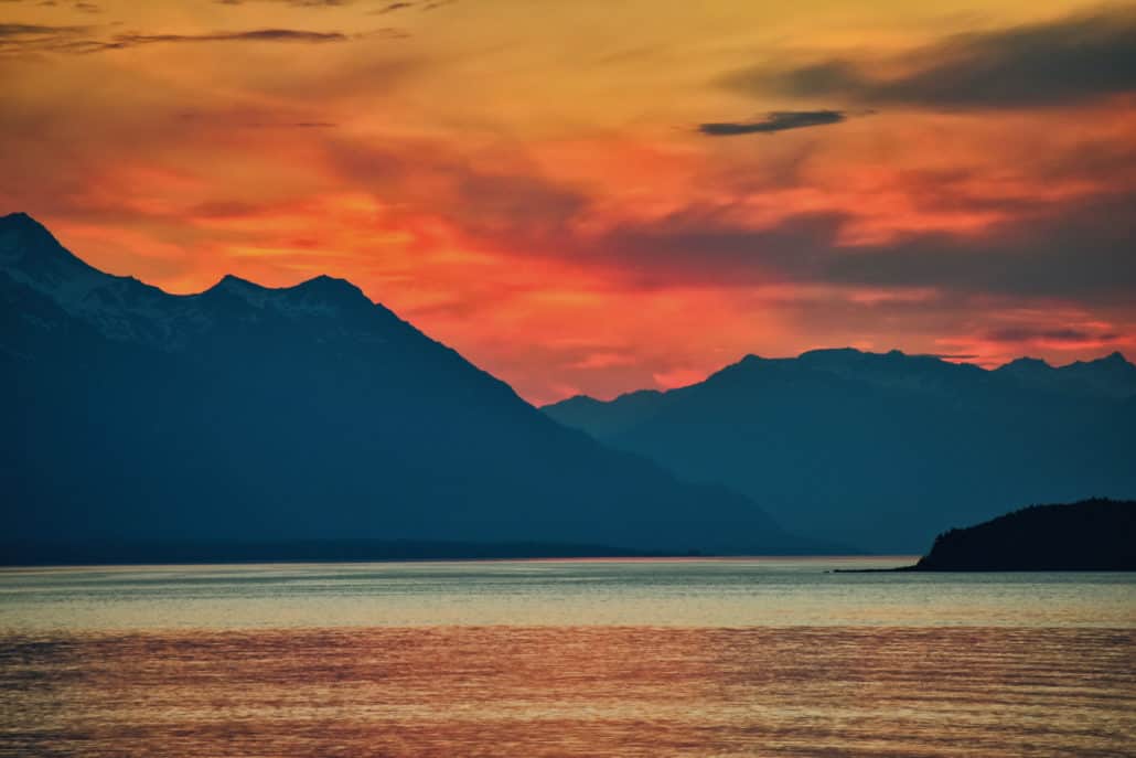 alaska sunset