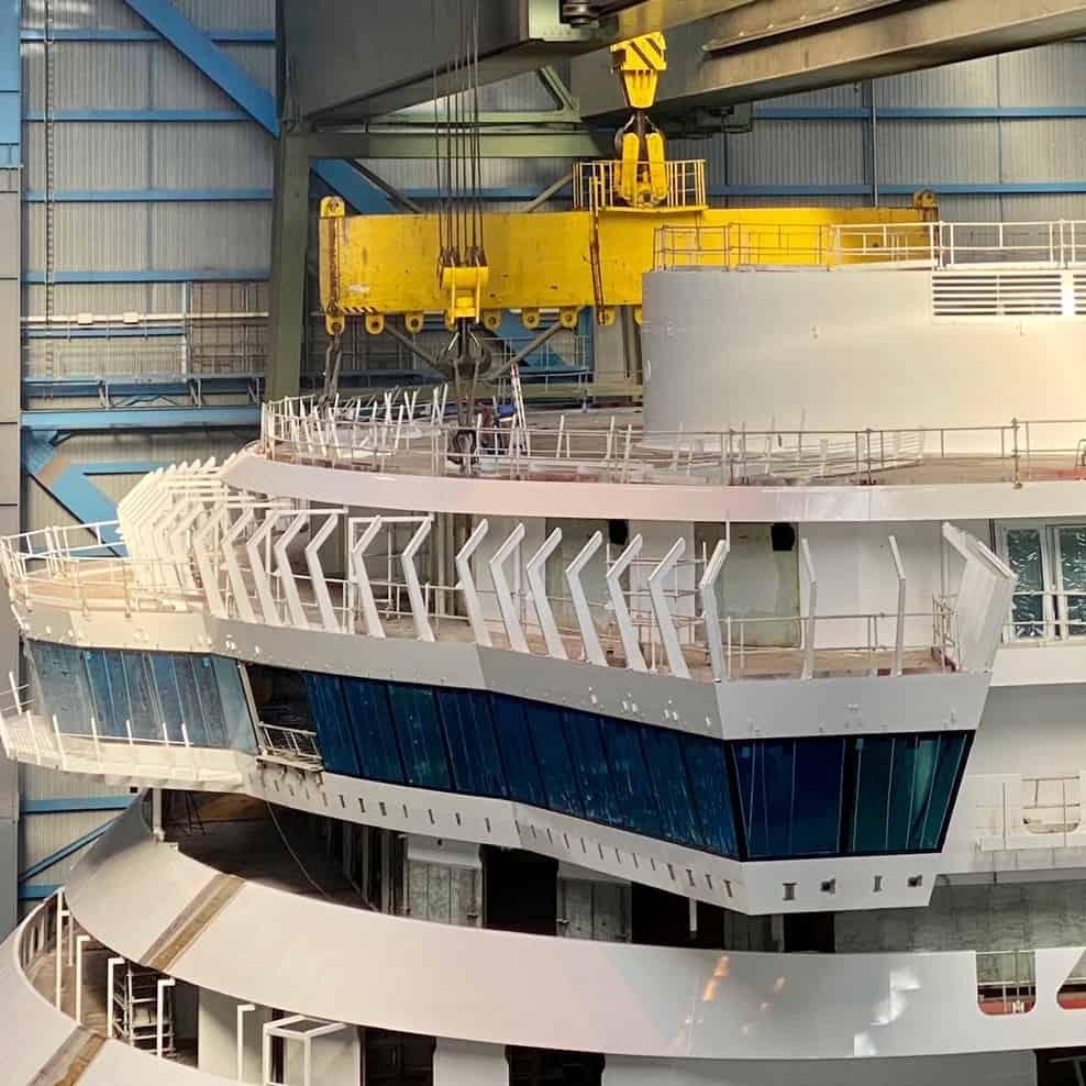 meyer werft carnival jubilee construction