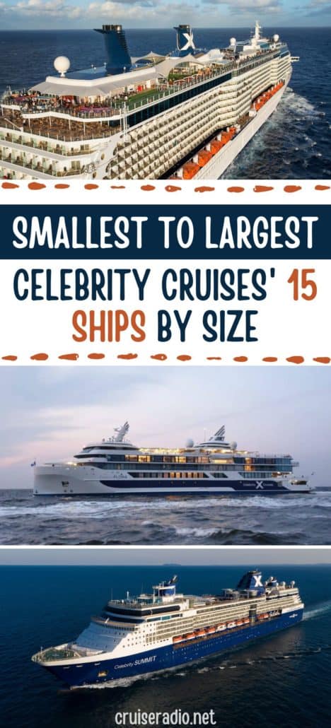 celebrity cruises ships by size
