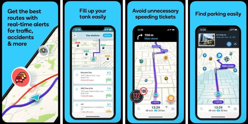 waze app screenshots