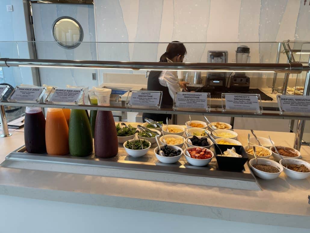 The Spa Café + Juice Bar at Celebrity Cruises