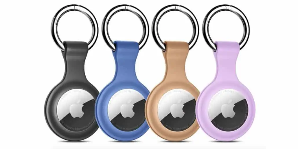 colorful apple airtags