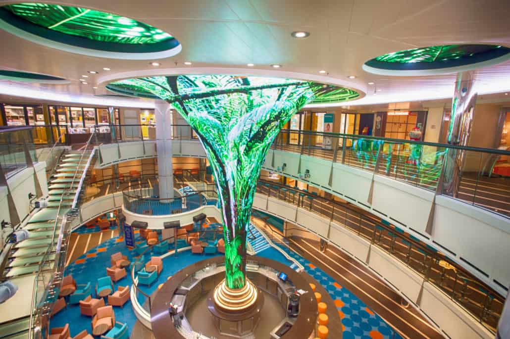 carnival vista atrium LED dreamscape funnel