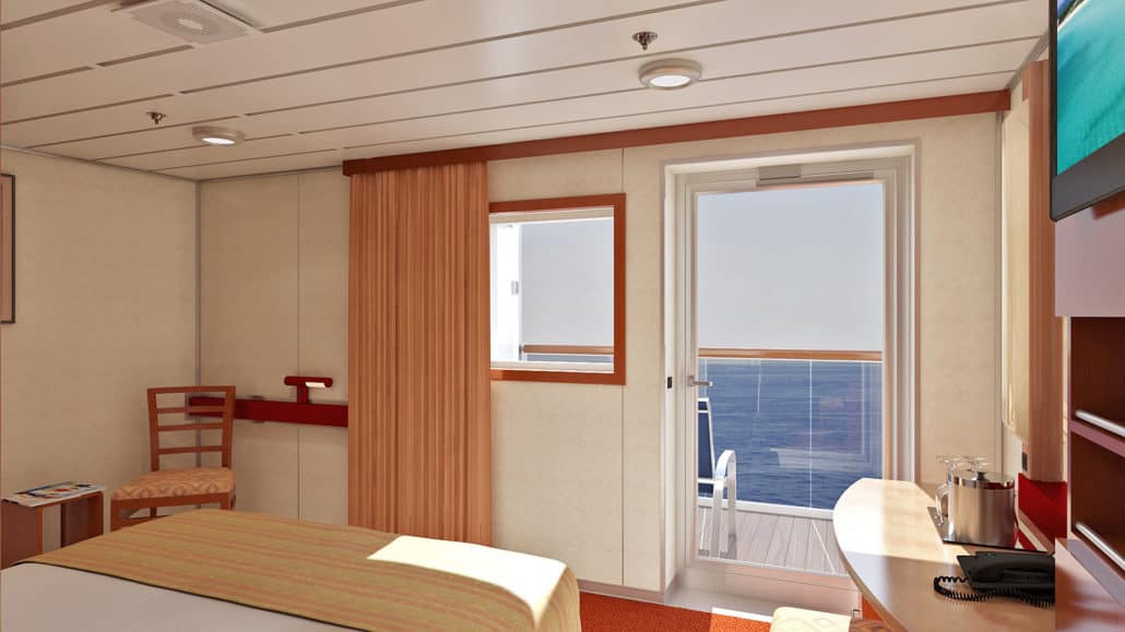 Carnival Ecstasy Balcony Cabin