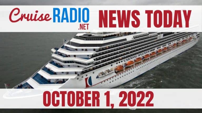 cruise news today October 1 2022