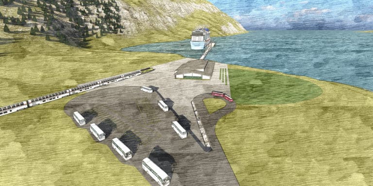 whittier alaska new cruise dock rendering