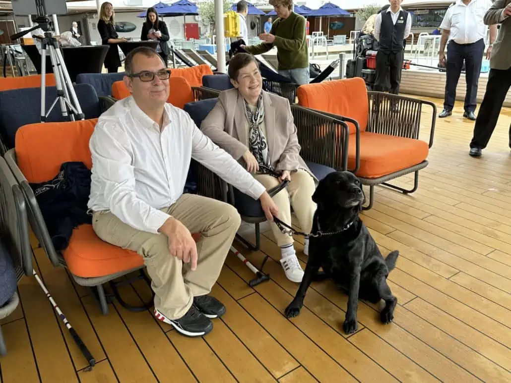 holland america joska service dog celebration