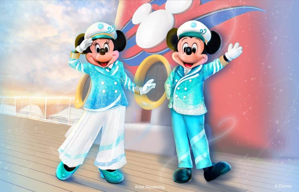 mickey and minnie mouse disney cruise line 25th anniversary