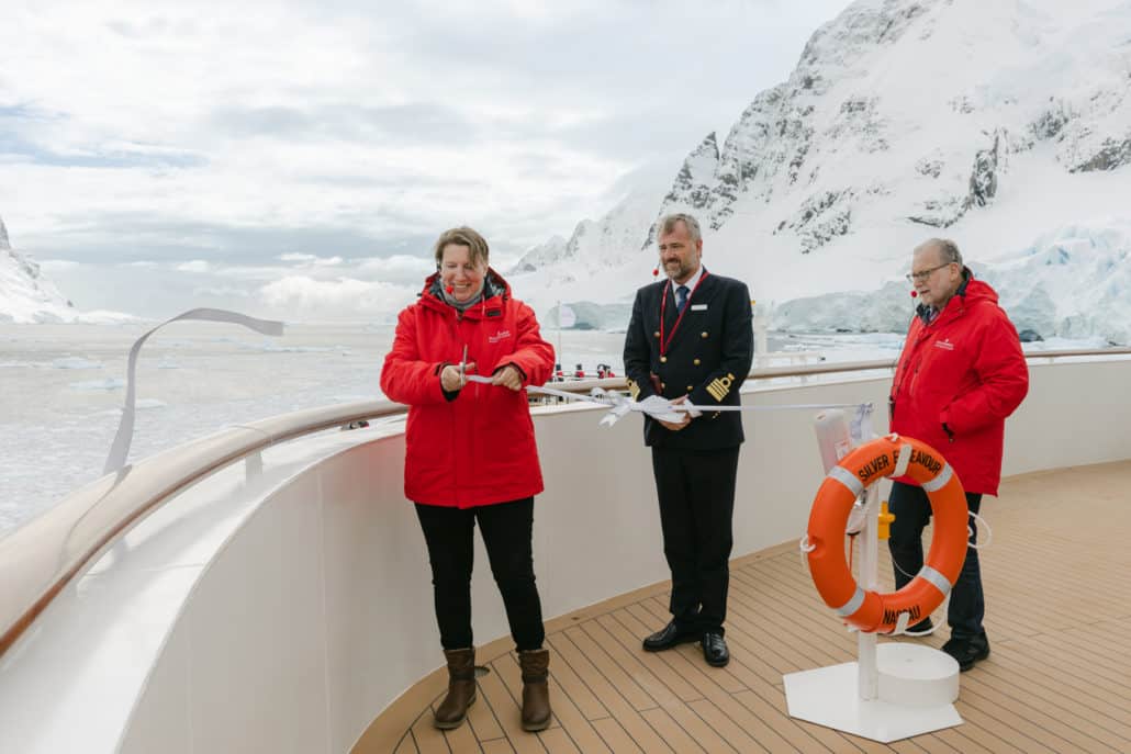 silversea cruises silver endeavour christening