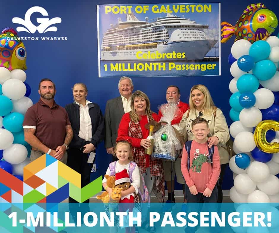 port of galveston one millionth cruise passenger 2022