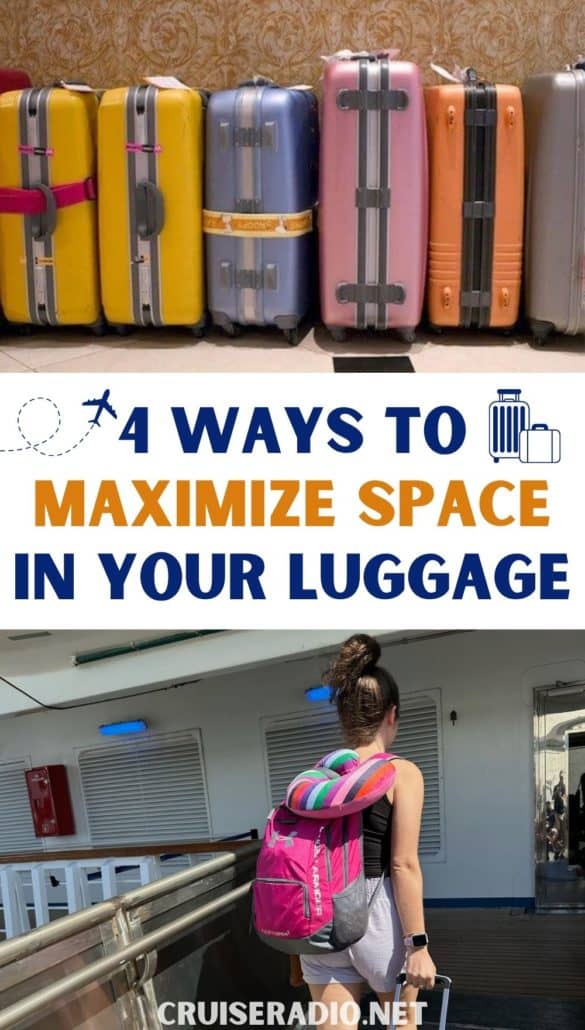 4 ways to save luggage space for air travel and cruises