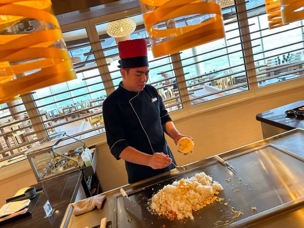 A chef in Carnival Celebration