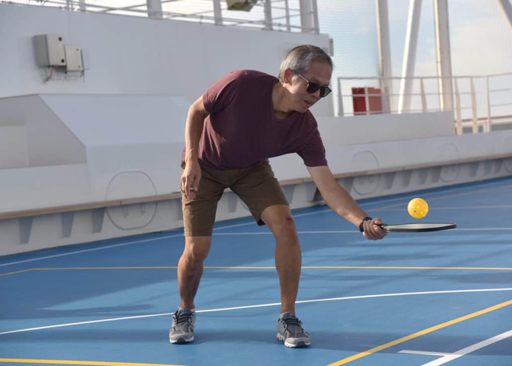 pickleball court holland america ship