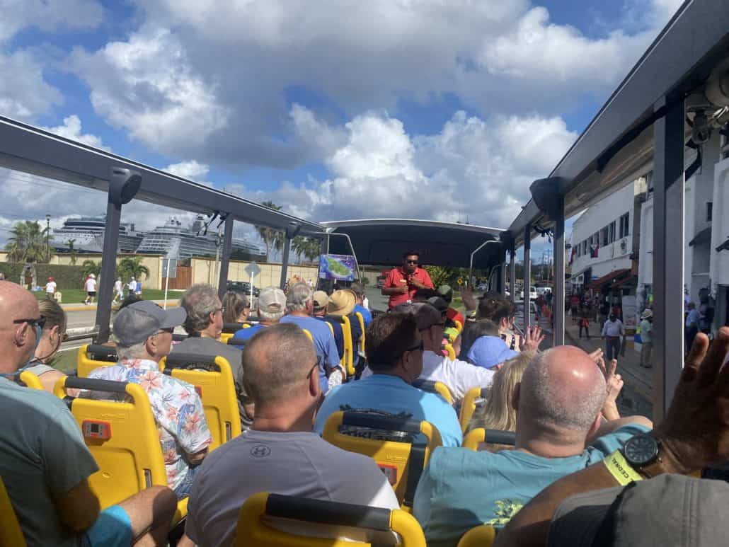 open top bus tour cozumel mexico