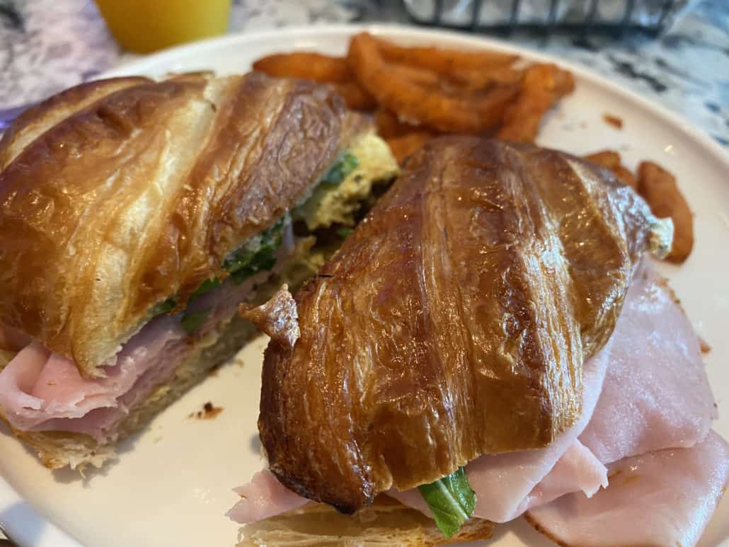 emeril's bistro croissant sandwich