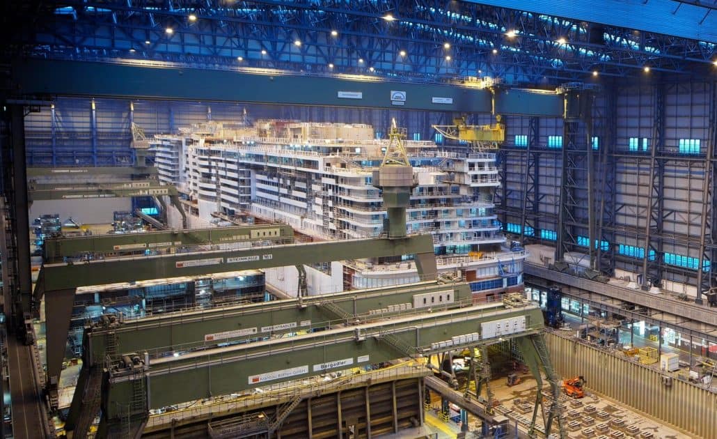 meyer werft shipyard germany carnival jubilee construction update