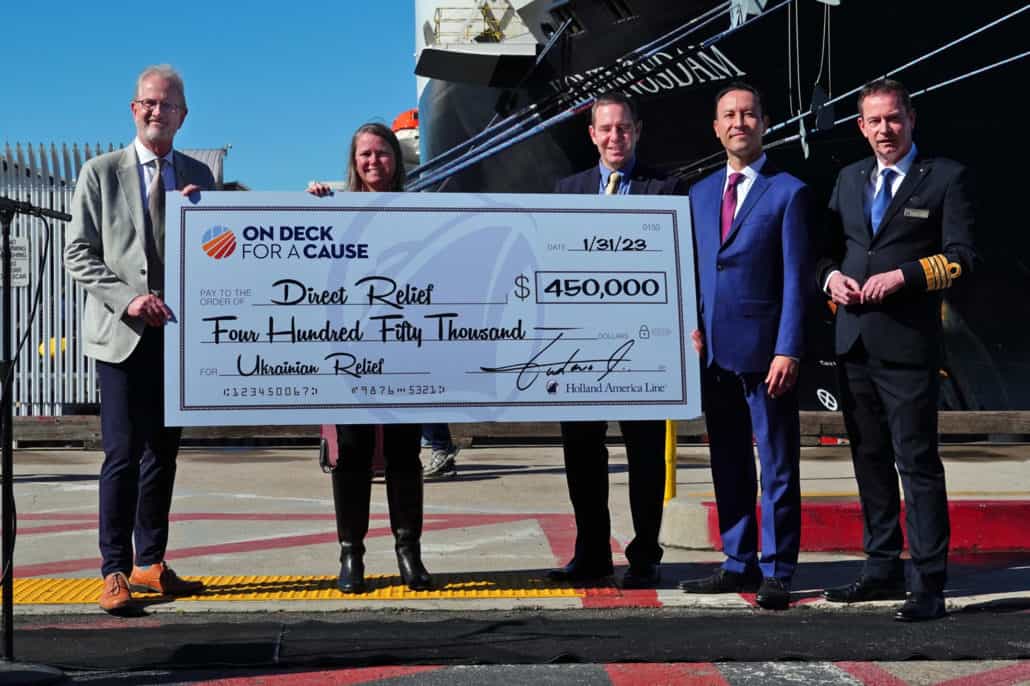 holland america check for direct relief