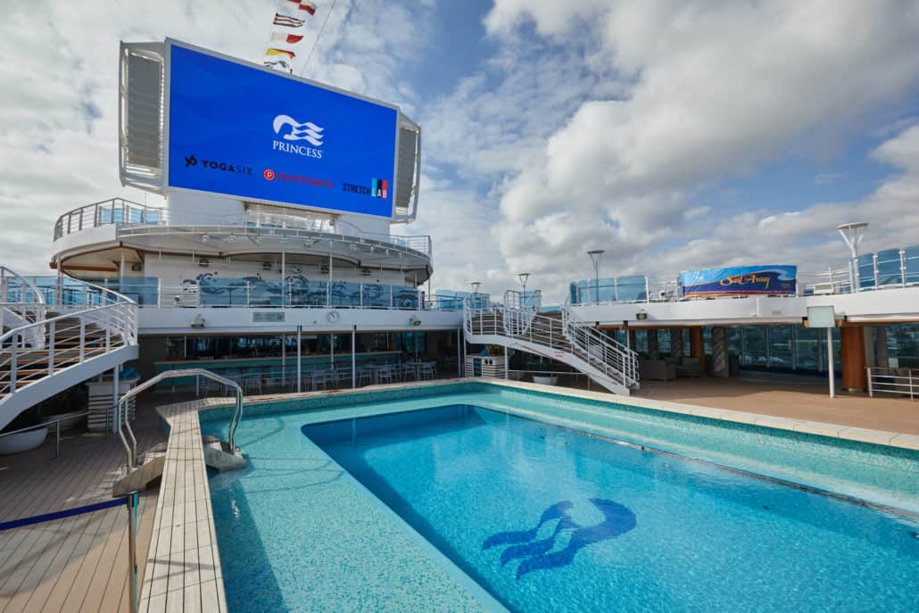 Ones of Princess Cruise packages include access to a deck pool.