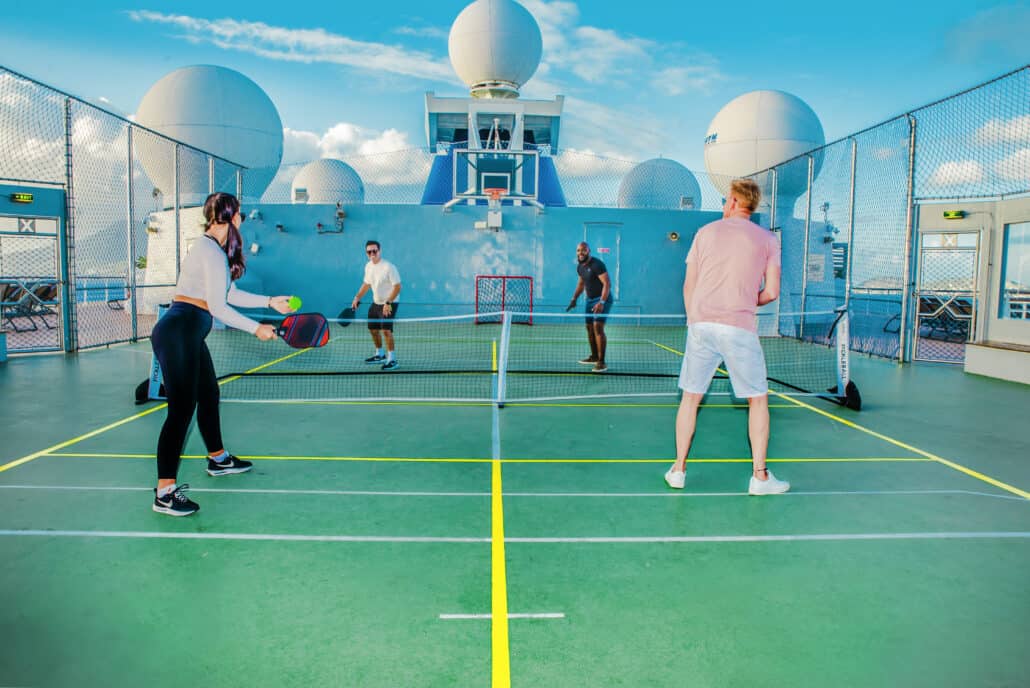 Another Cruise Line Adds Pickleball Courts to Its Ships