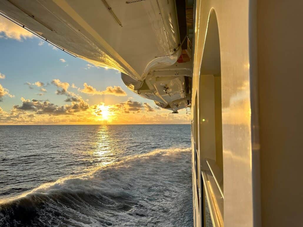 the view of the sea from Carnival Celebration