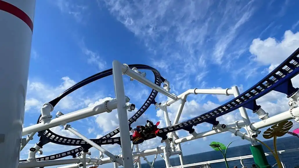 BOLT roller coaster at Carnival Celebration